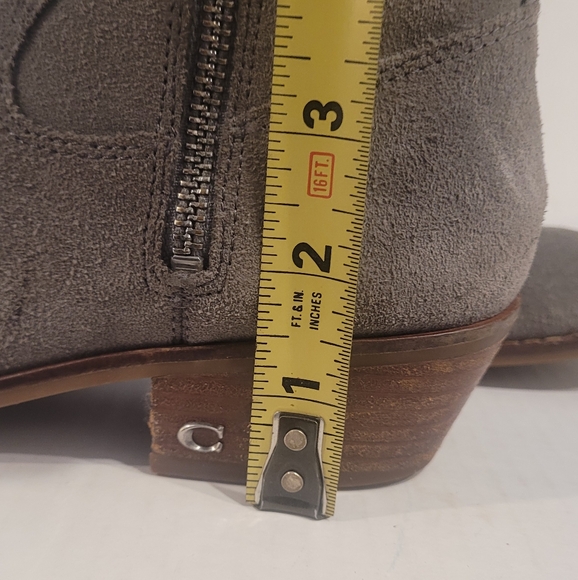 COACH DANI Ankle Gray Suede Boots. Size 7.5 - Picture 11 of 12